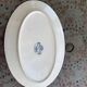 Grand plat de service en faience, modele cartouches, sarreguemines, U & C, made in france, faience
