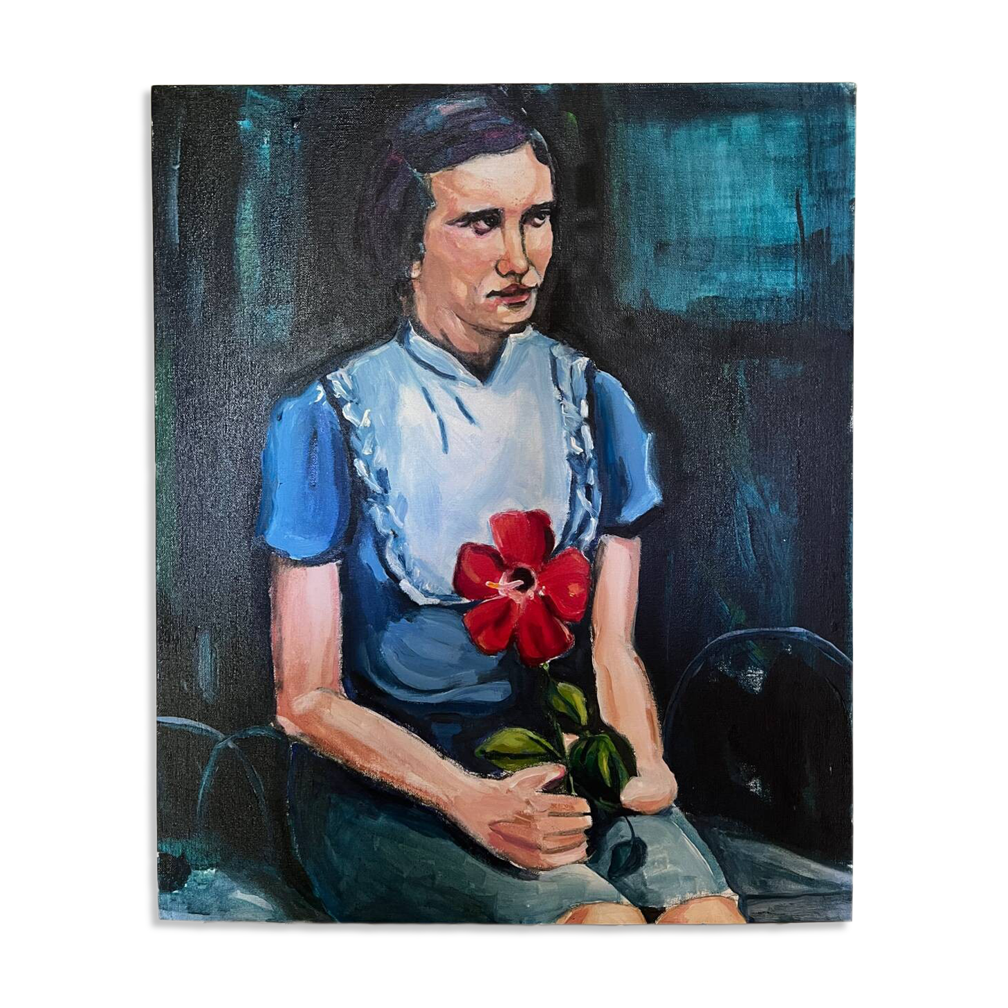 Portrait d'une jeune fille réalisé par l'artiste Cristina Barr