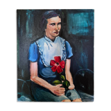 Portrait d'une jeune fille réalisé par l'artiste Cristina Barr