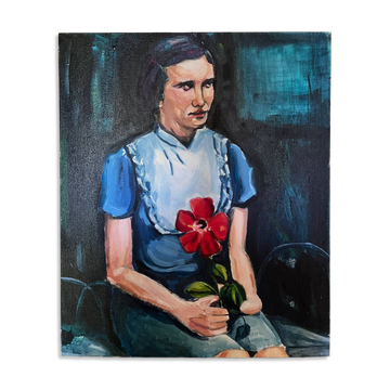 Portrait d'une jeune fille réalisé par l'artiste Cristina Barr