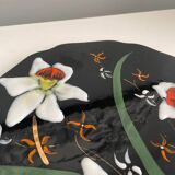 Longwy enamel and earthenware dish