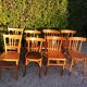 Ensemble de 8 chaises bistrot dépareillées