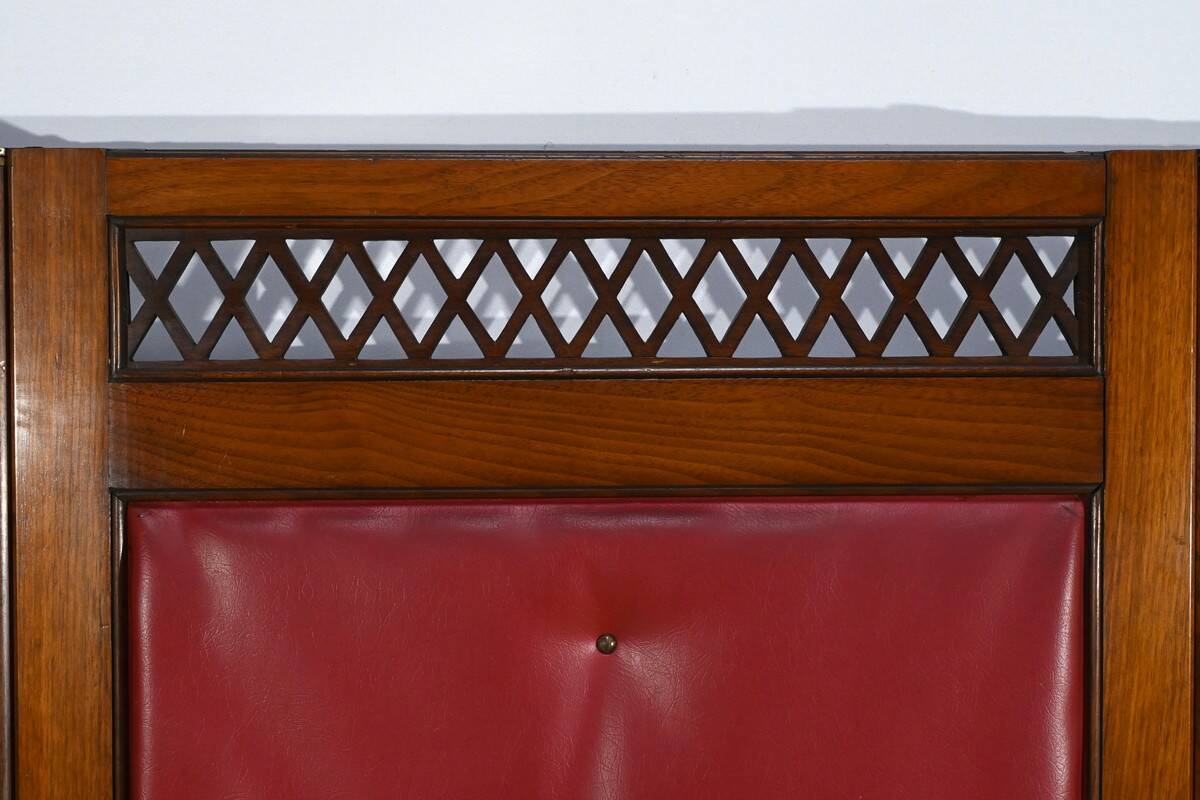 Four-Panel Mahogany Screen – First Part 20th Century