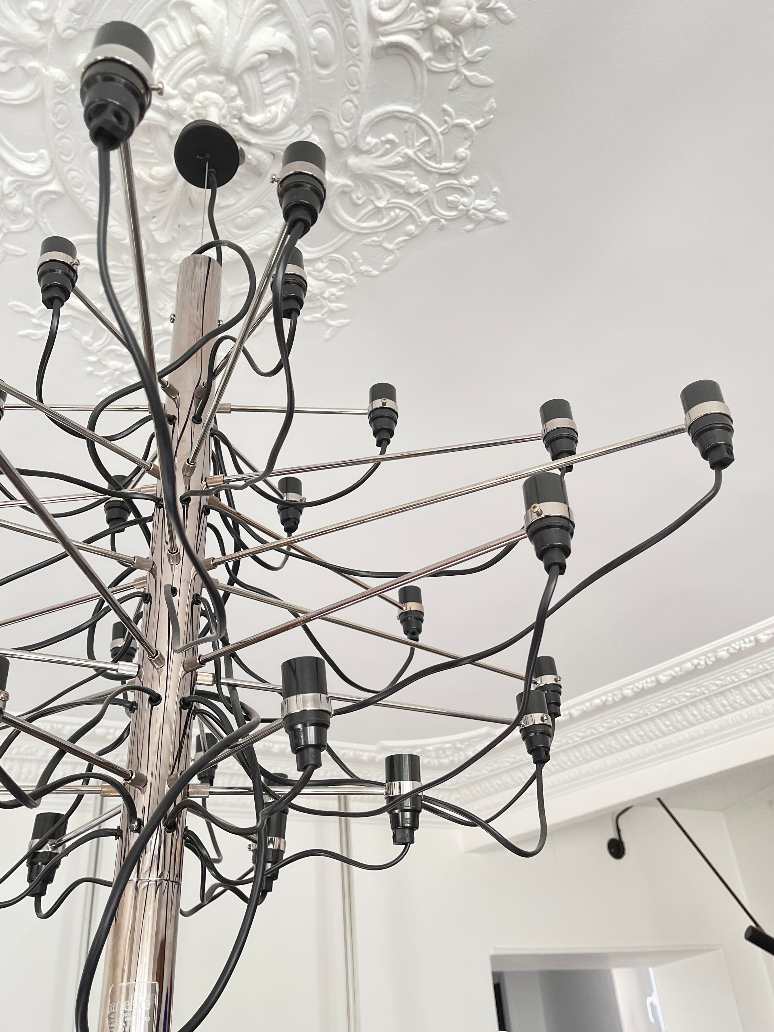 Chandelier 2097/30 by Gino Sarfatti by Arteluce