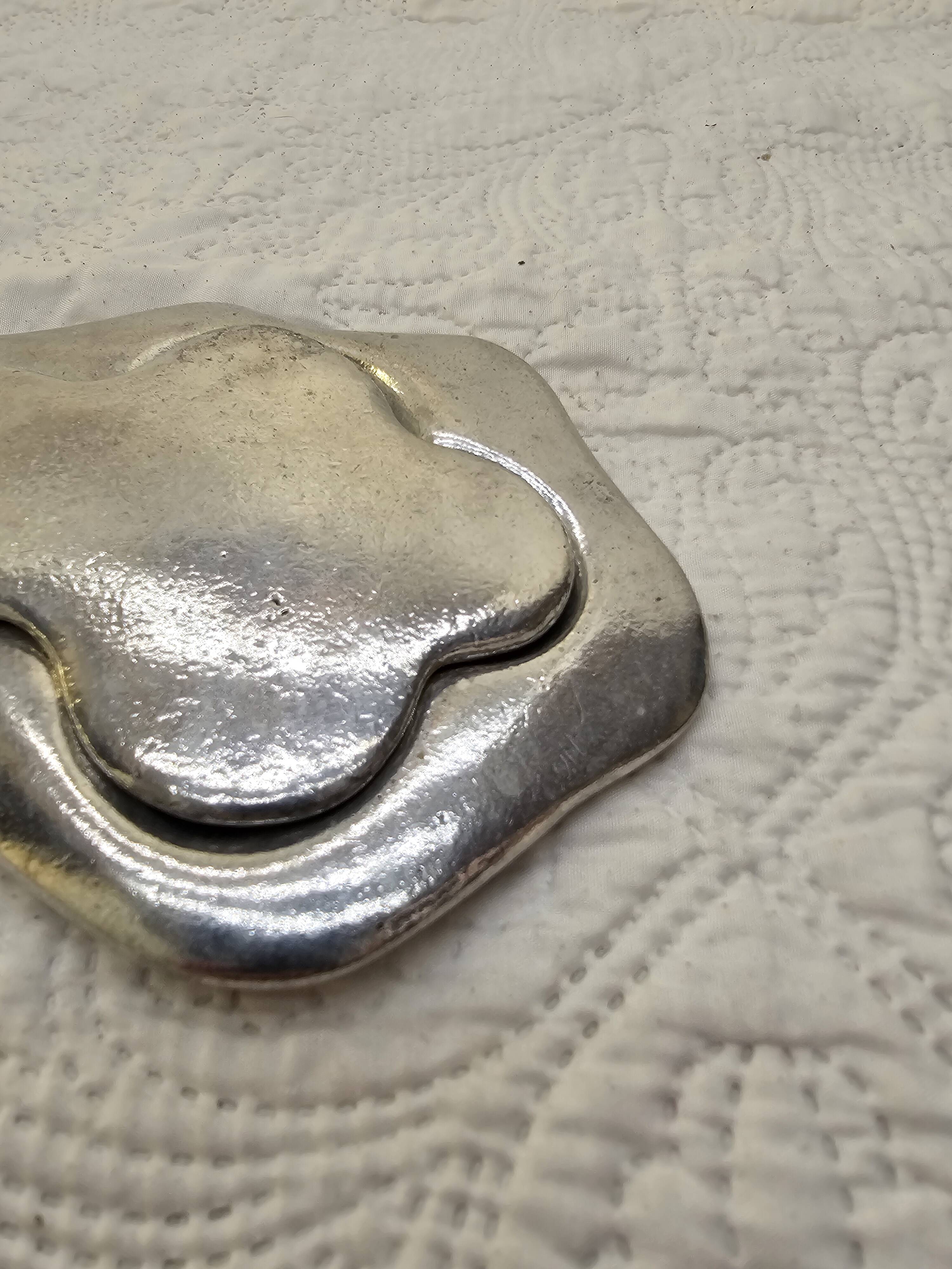 Aluminum sculpture by Paul Oudet for Claude de Muzac