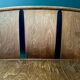 Banquette de style bistrot en bois gaufré estampillée Thonet - début du XXe