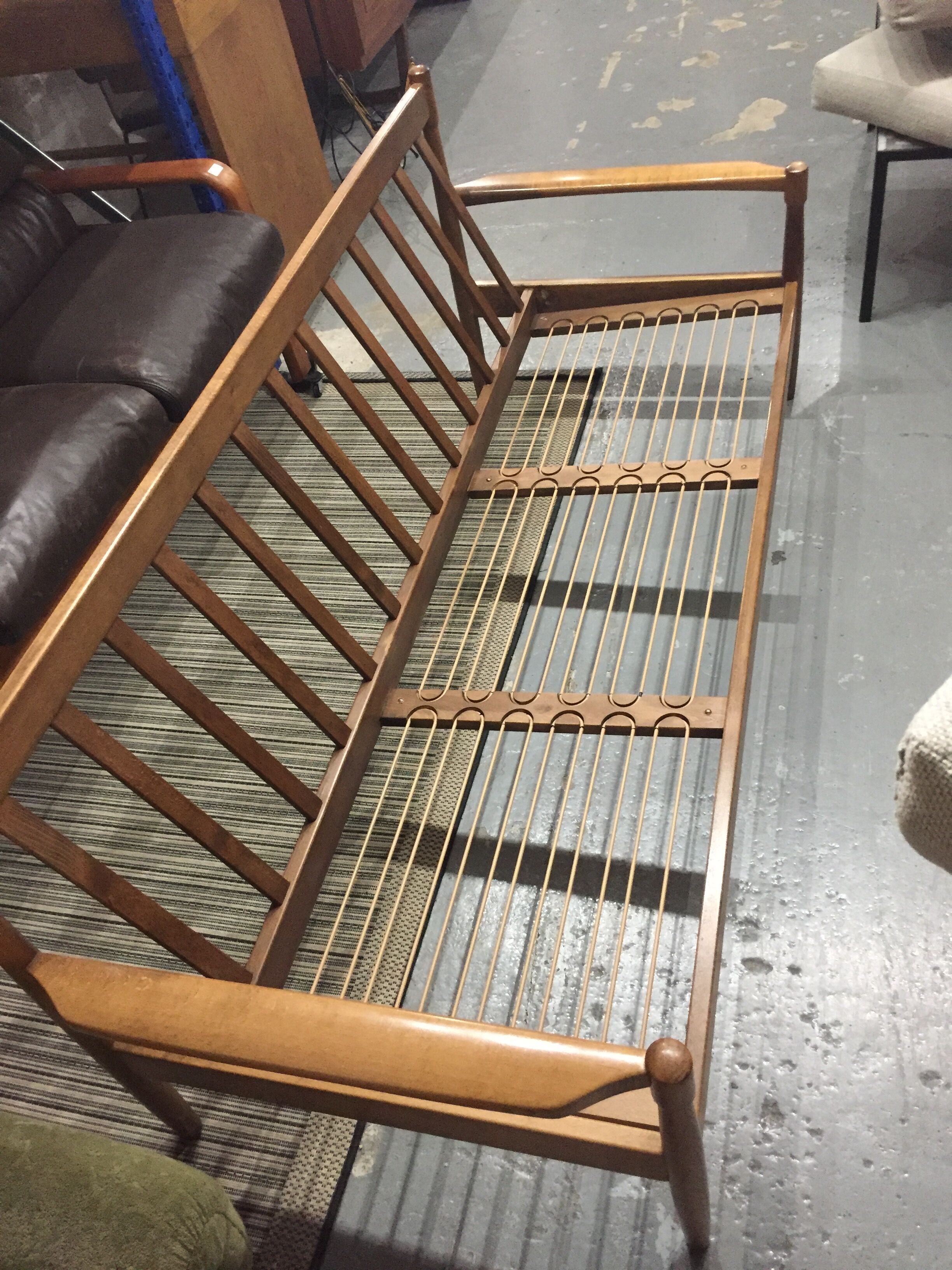 Reupholstered scandinavian sofa