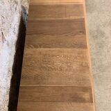 Old olive green oak chest of drawers