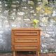 Commode vintage en rotin renovée
