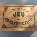 Jeu de construction architecture en bois 1930-1940