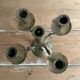 Five-branched brass candlestick