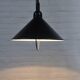 Black vintage pendant lamp from Denmark
