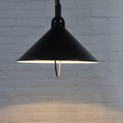 Black vintage pendant lamp from Denmark
