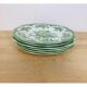 6 flat plates wedgwood oriental pheasants green