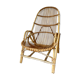 Old rattan armchair