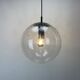 Set of 3 bubble glass pendant lamps by RAAK Amsterdam 1960