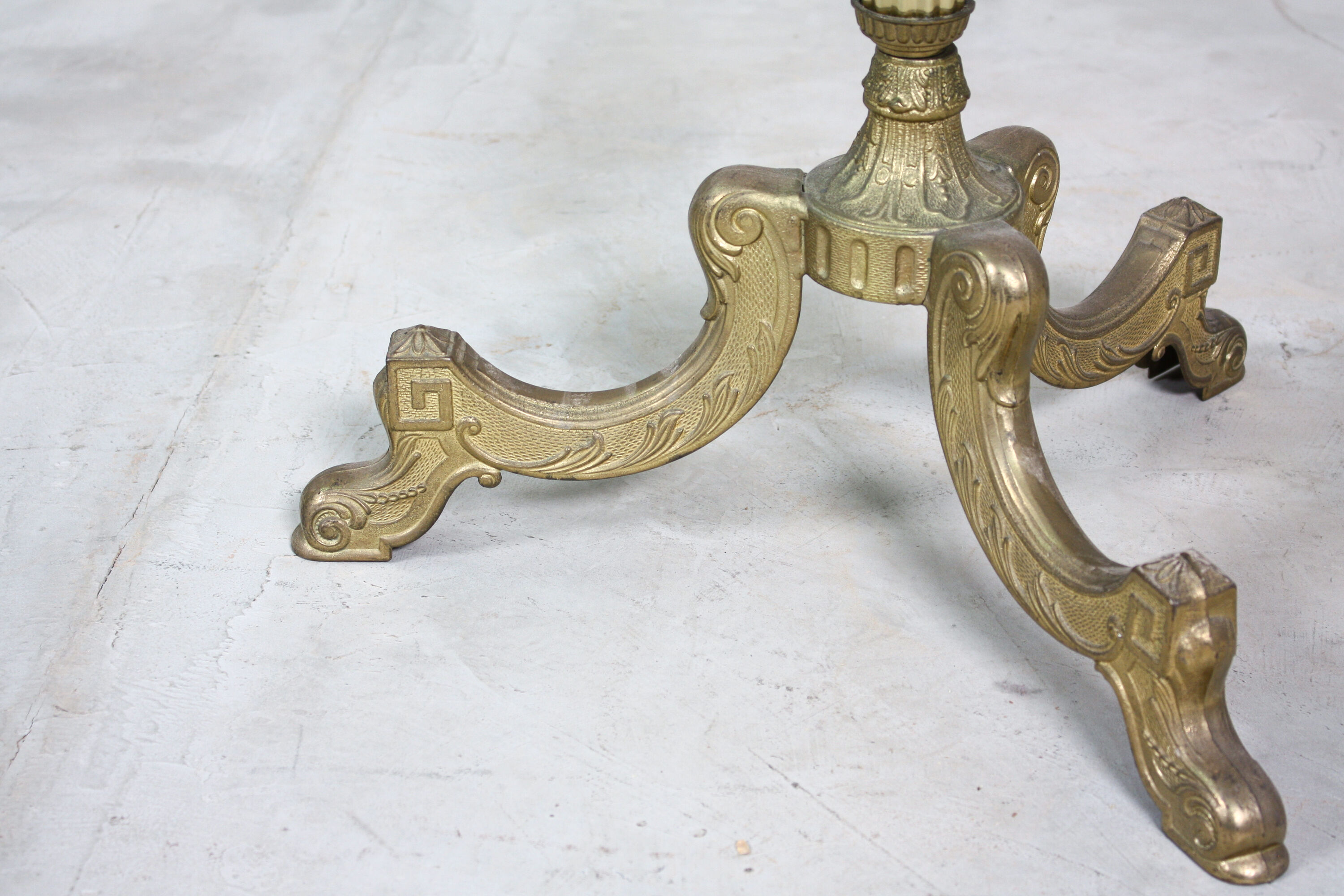 Neoclassical brass & marble clothing stand, 1920's