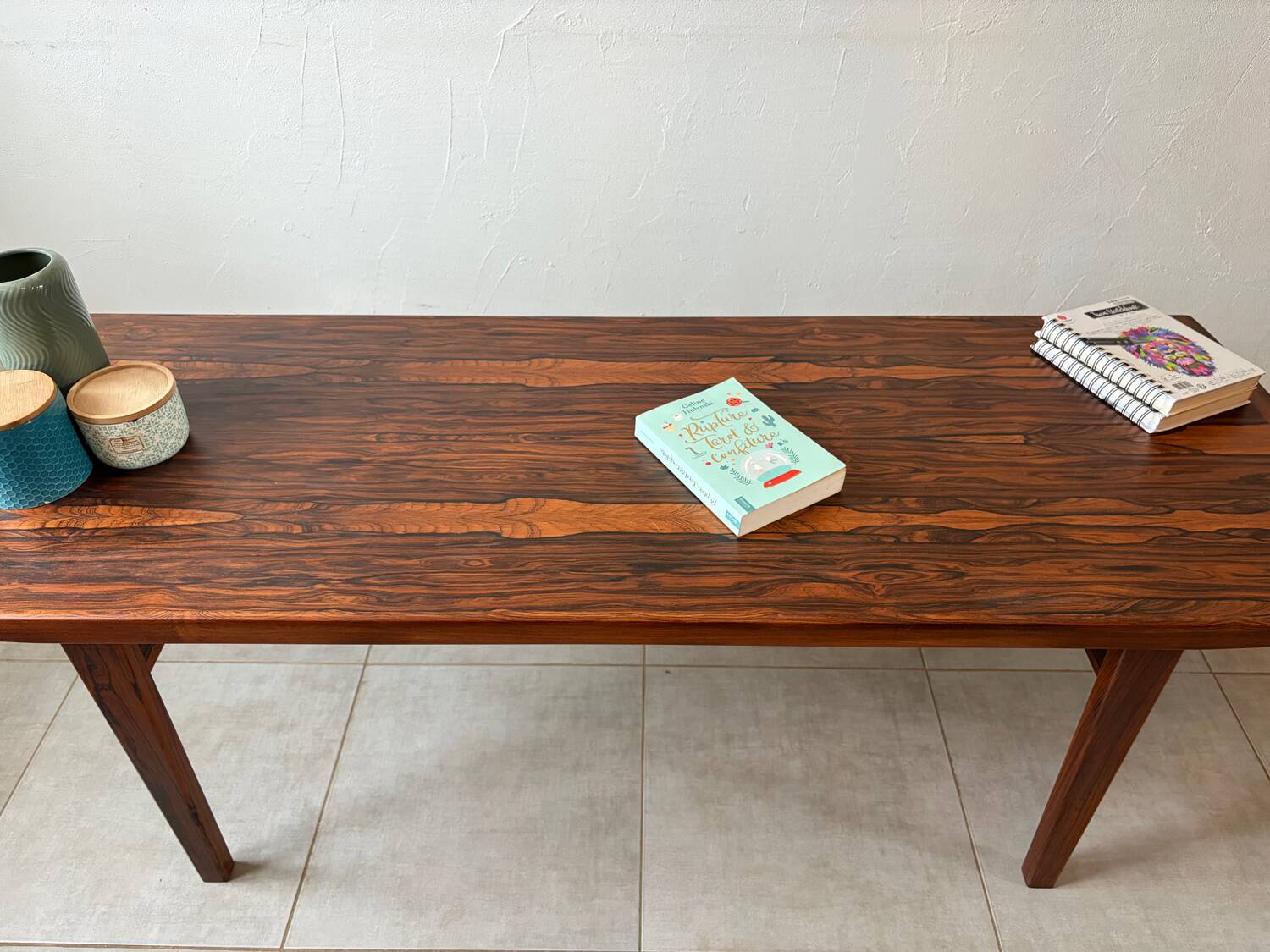 Vintage Scandinavian coffee table in rosewood.