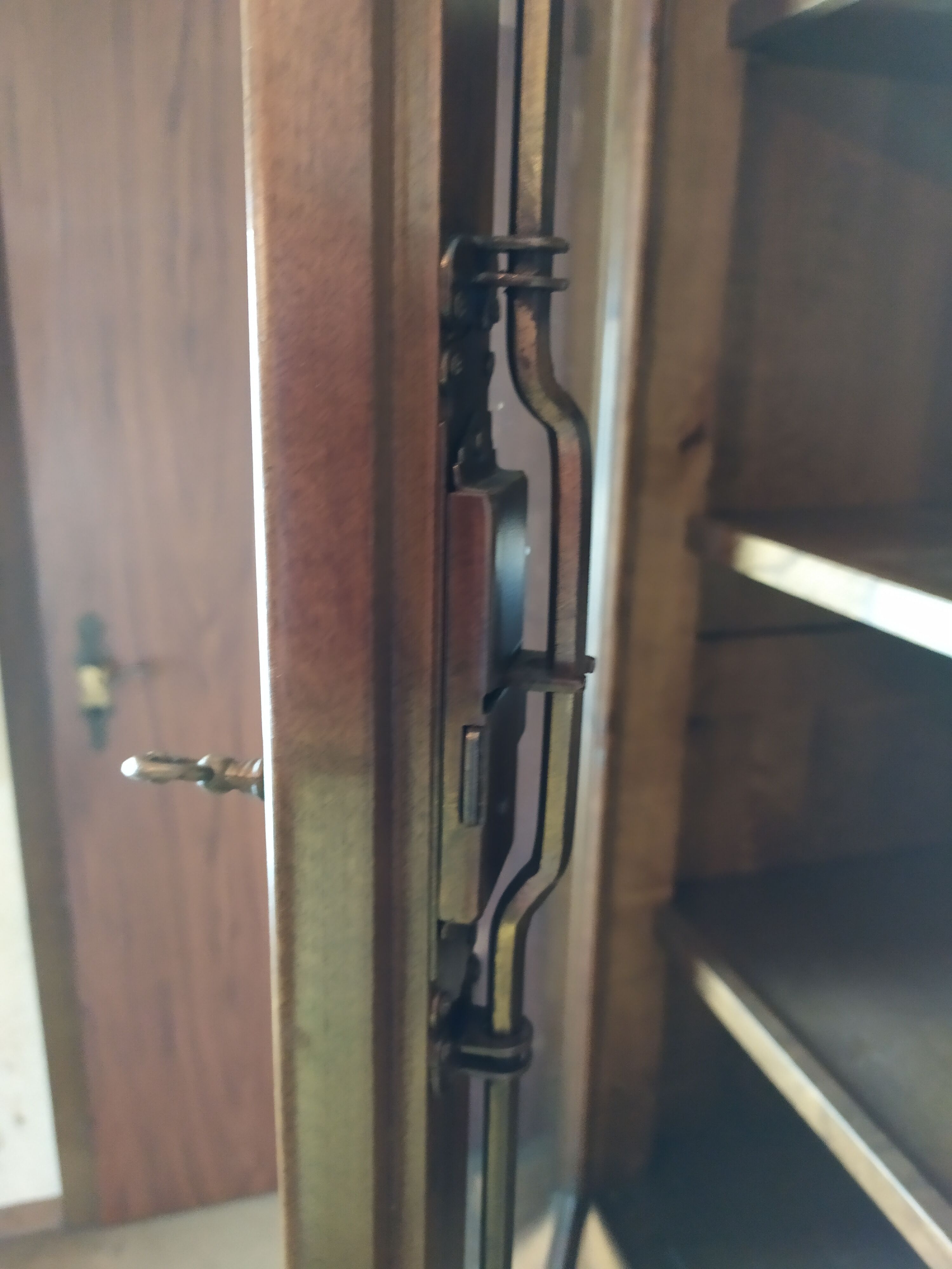 Solid wood library showcase