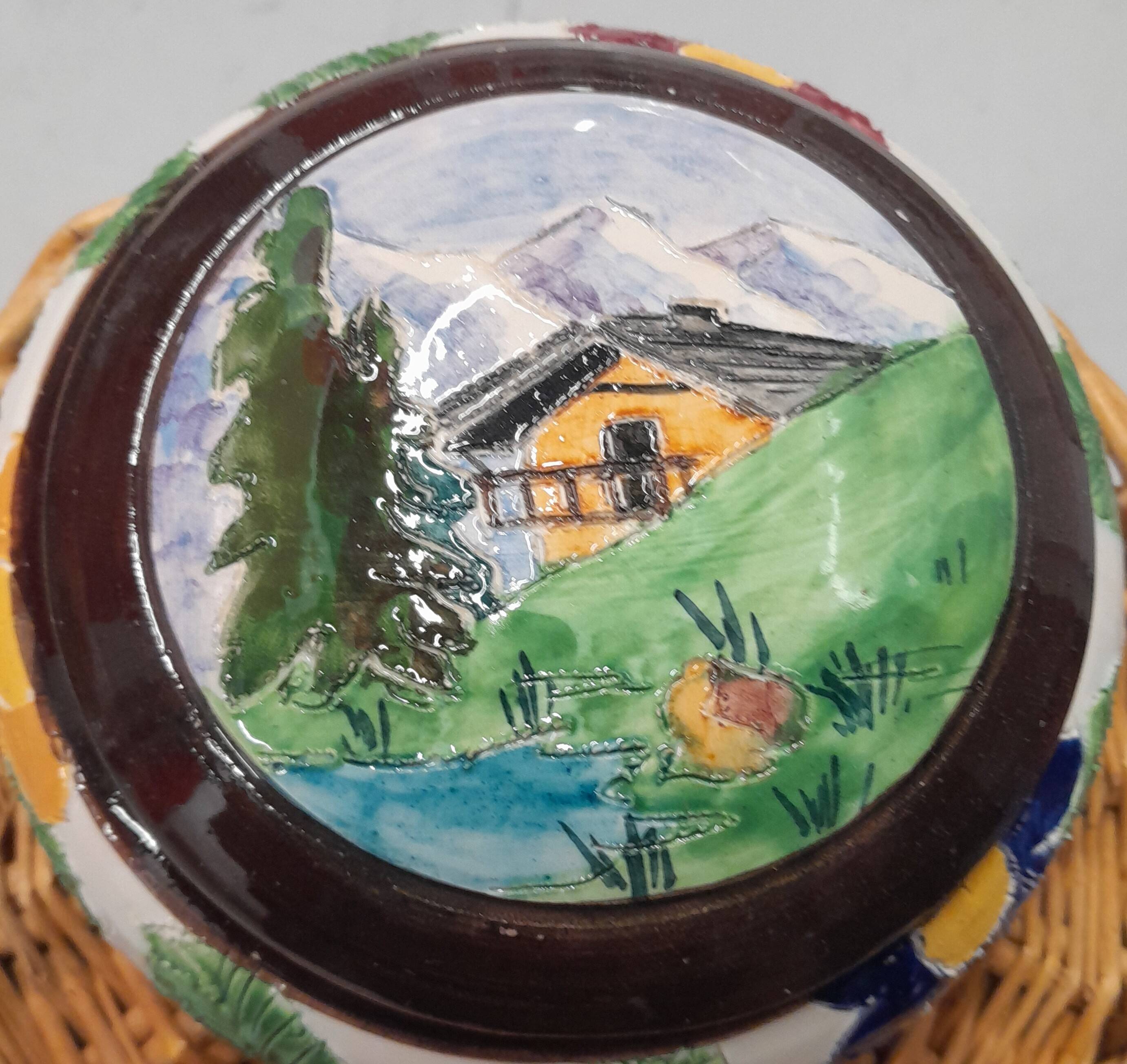 Vallauris pottery box Selency