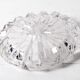 Vintage Heavy Cut Glass Ashtray, Large Round Mid-Century Accessory