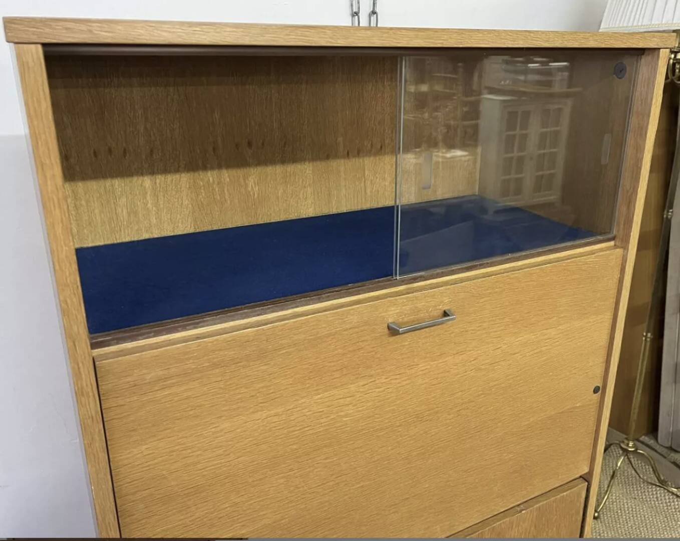 Small vintage secretary cabinet