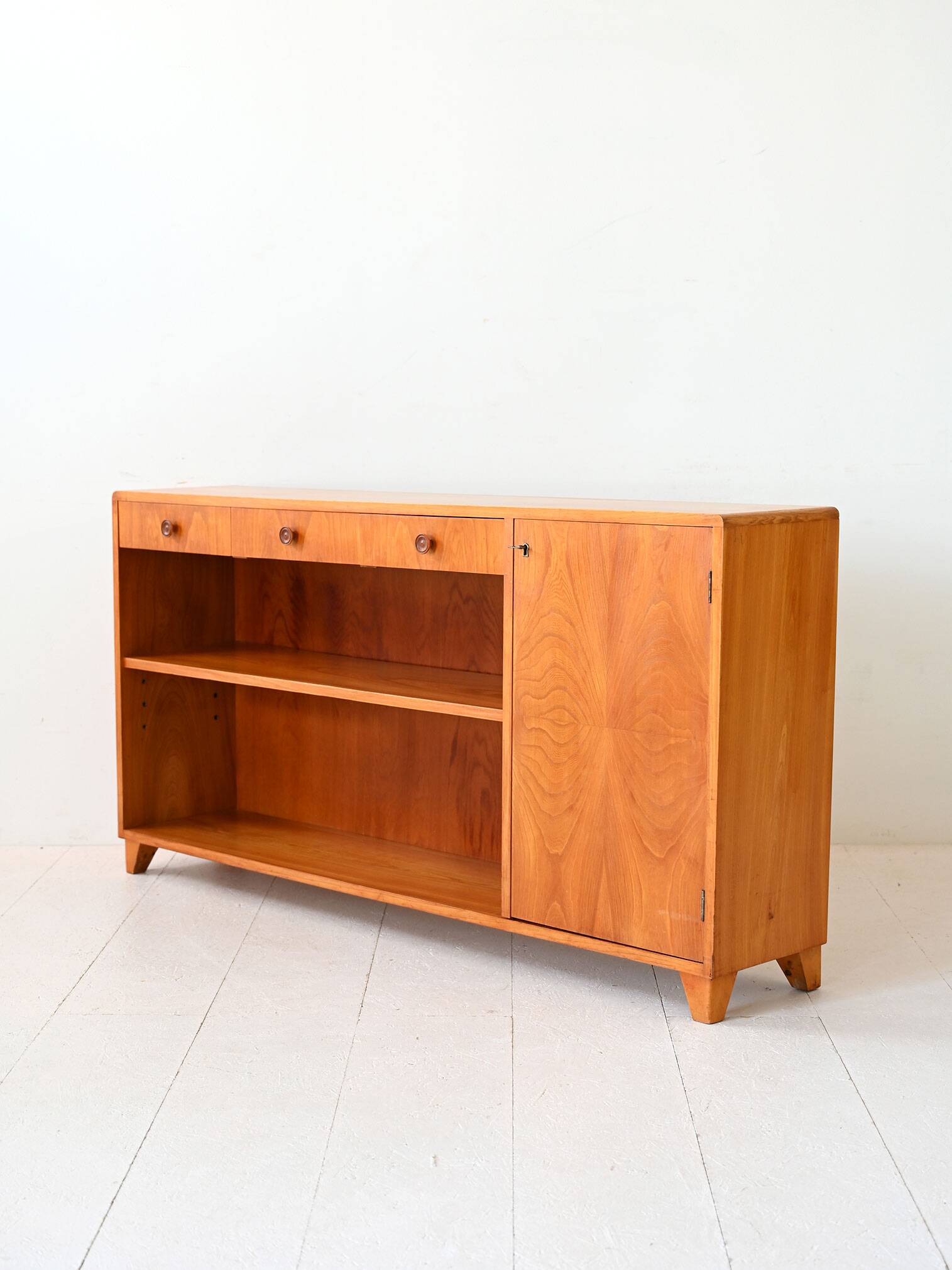 1950s Scandinavian Sideboard with Hinged Door