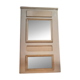 Woodwork trumeau with two mirrors