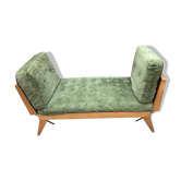 Day bed vintage pieds compas