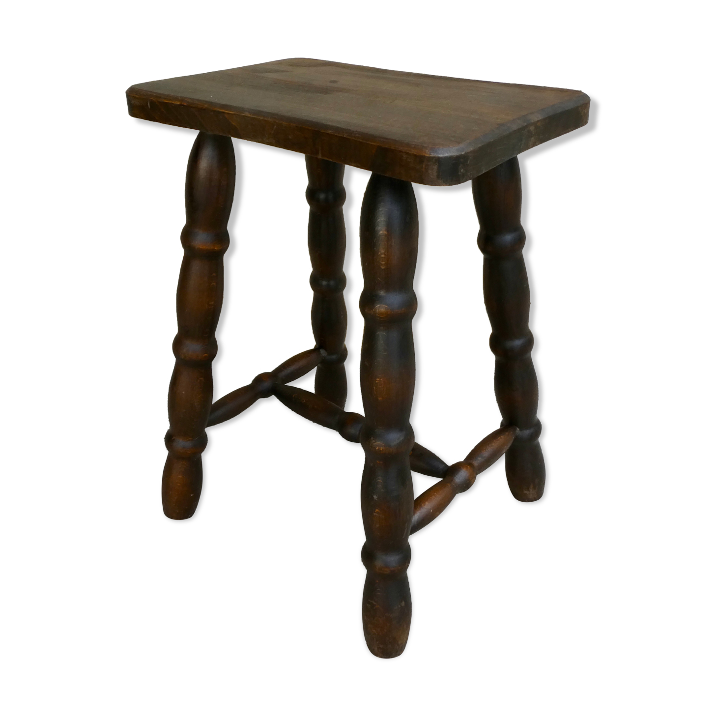 Solid wood stool