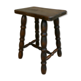 Solid wood stool