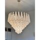 Huge Italian "Conchiglie" Murano Glass Gold Chandelier