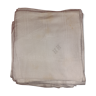 13 serviettes, blanches, damassées avec monogramme