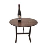 Antique French Oval Vigneron Side Table, late 1800s