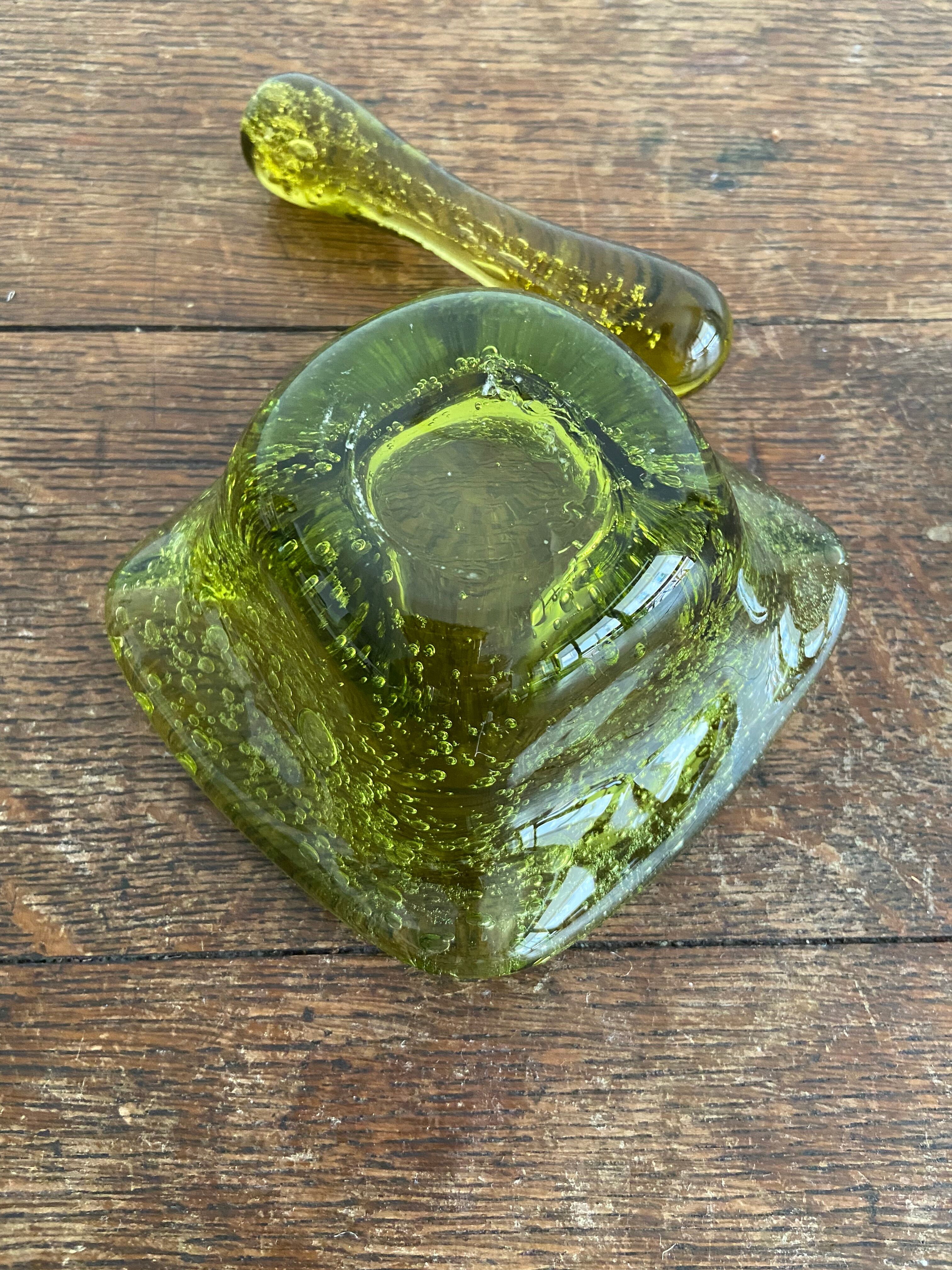 Cendrier en verre bulle biot