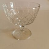 Lot de 6 verres à pied ciselés vintage
