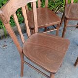 Set of four bistro chairs