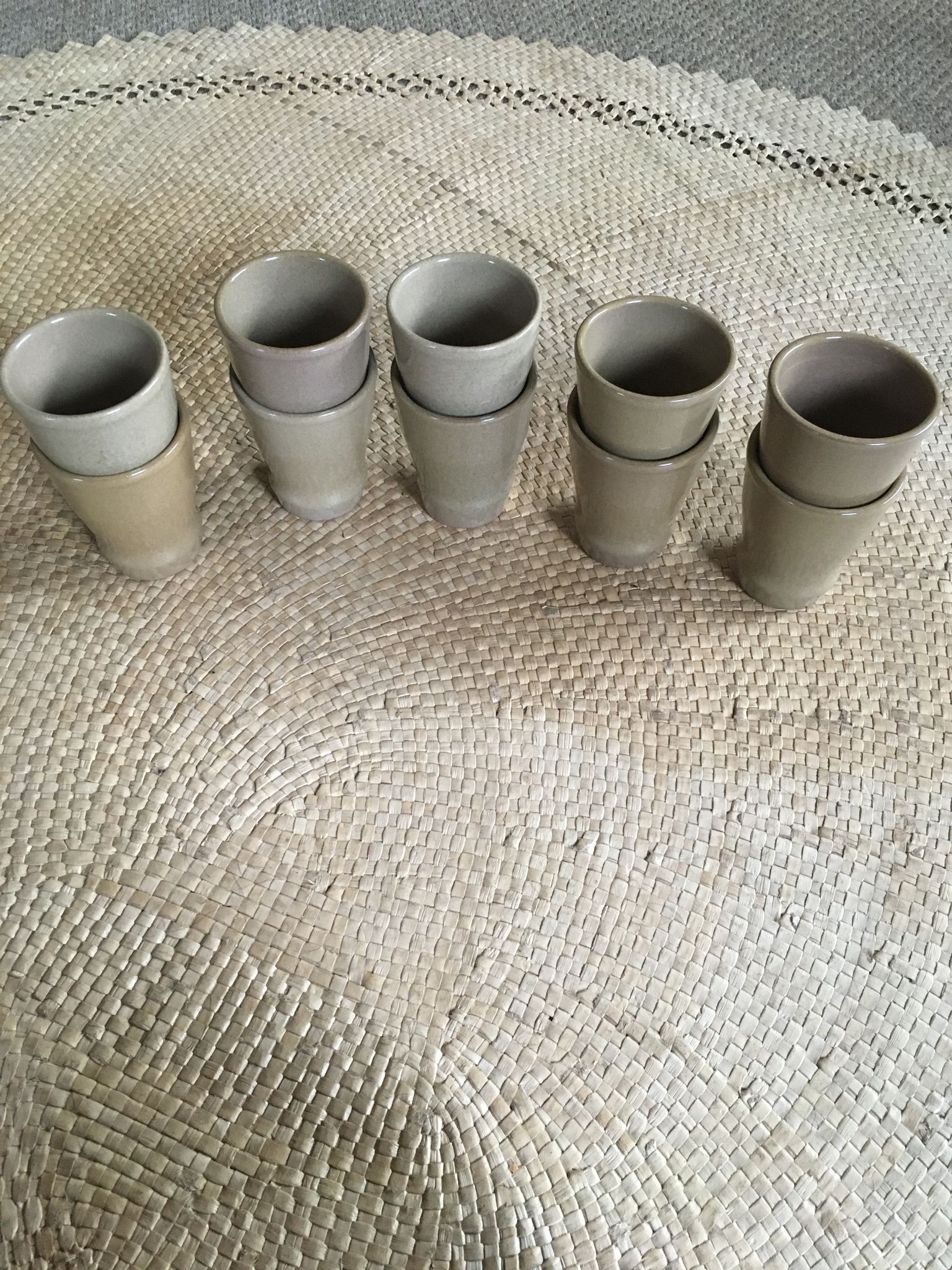 Série de 10 tasses