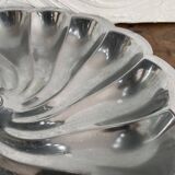 Tiered stainless steel serving platter