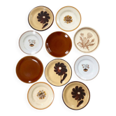 Assiettes plates anciennes dépareillées
