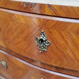 Semainier Louis XV marble brocatello and bronze