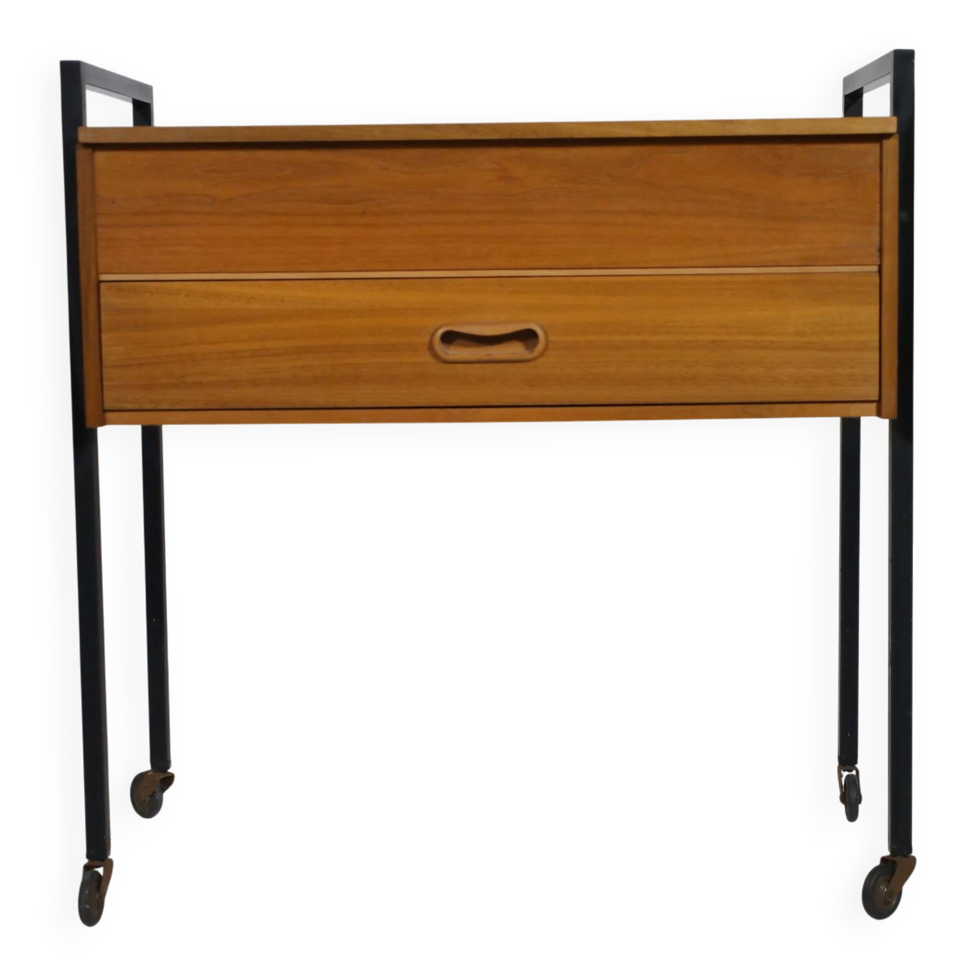 1960s Teak Chest of Drawers Roll Sewing Box