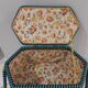 Vintage rattan sewing box 1950s