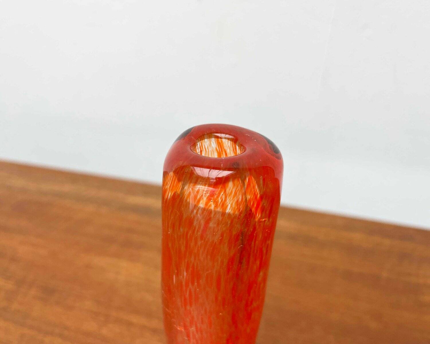 Vintage art glass candle holders, set of 2