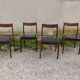 Set of 4 teak chairs scandinave style 60s