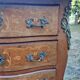 Curved commode in rosewood, Louis XV style.