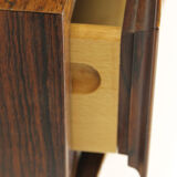 Pair Of Rosewood Omann Jun Sideboards With Teak Interior
