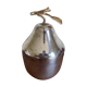 Silver metal ice bucket pear shape