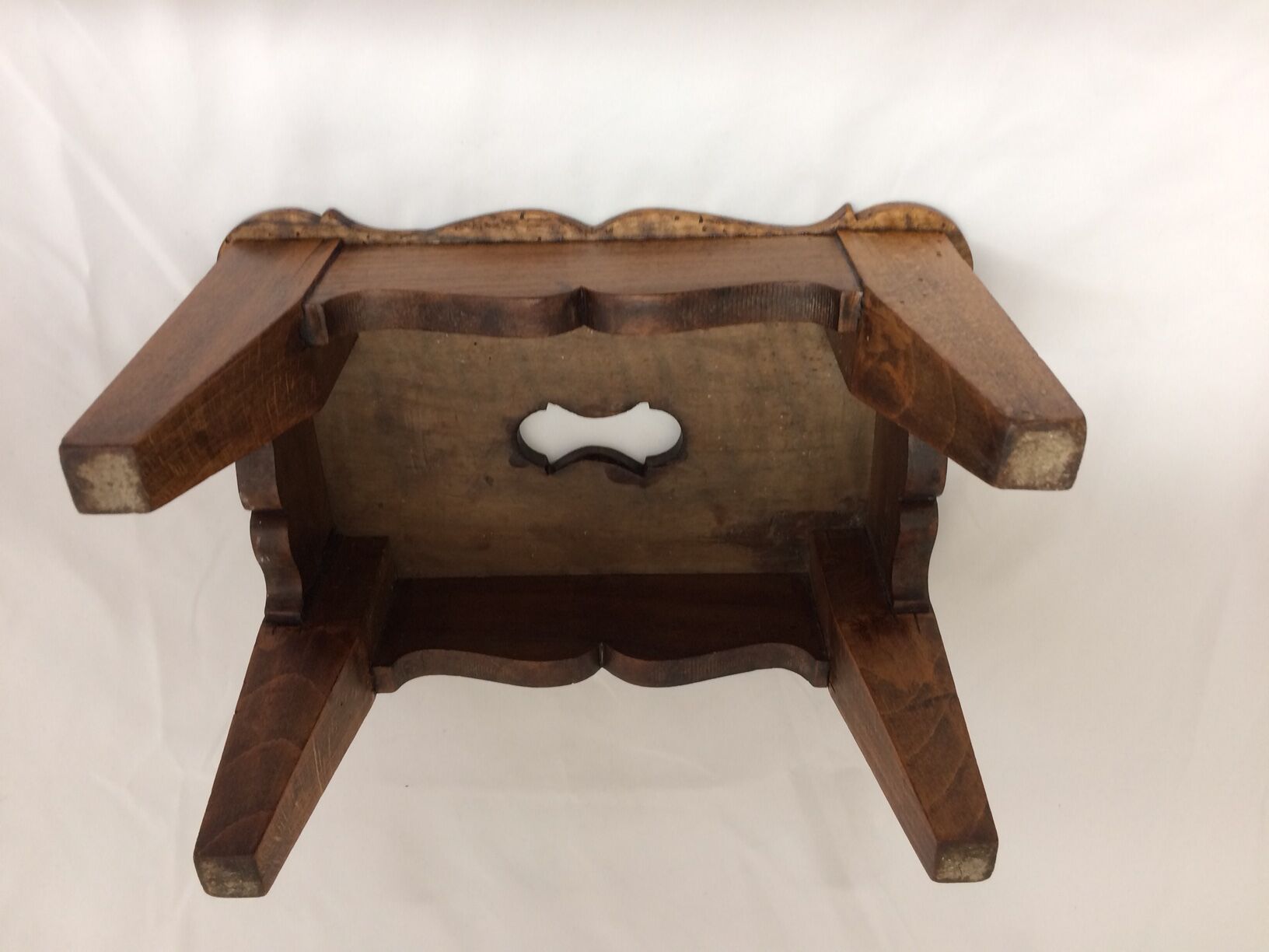 Old wooden foot rest