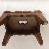 Old wooden foot rest